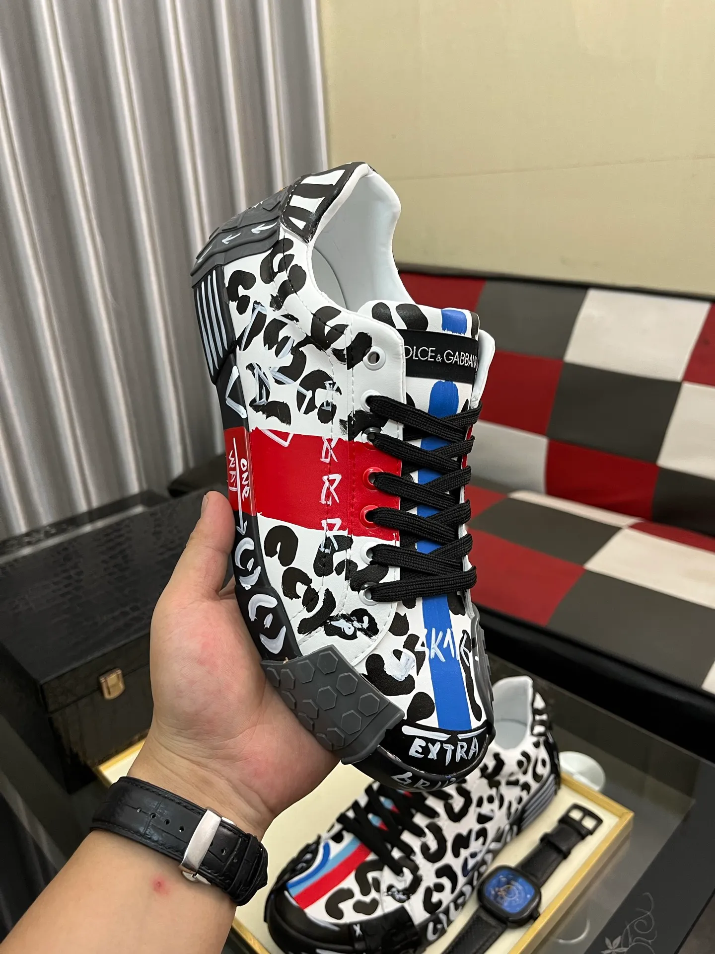 Men's men's shoes💰480⌚️⌚️【DG～】couple casual shoes, on sale simultaneously in 2025z cabinet 🔶Size: 35-46#️⃣ 2 colors 🔜The upper is made of multi-material splicing ➕Mesh lining, comfortable and breathable, sole: original comfortable and wear-resistant outsole, ⚠️Photographed in real life🎬The real thing is better📢📢📢